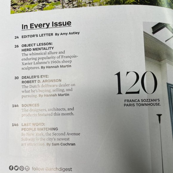 Architectural Digest Magazine March 2017  Vol 74 Issue 3 Home Interior Design u - Picture 4 of 8